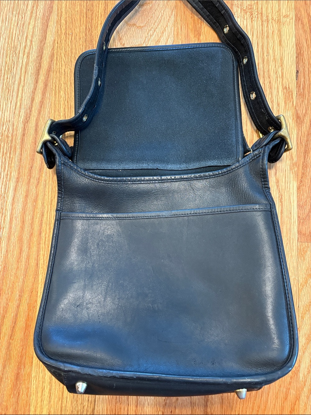 COACH Janice 9966 Black Leather Crossbody Bag - Picture 5 of 16